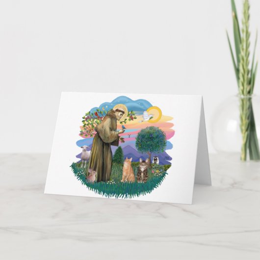 Carte St Francis (ff) - Deux chats tigres (Devant)
