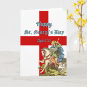 Carte St. George à cheval (BS 01) (Fleur jaune)