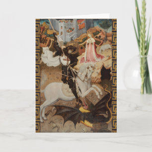 Carte St. George et le Dragon par Bernat Martorell