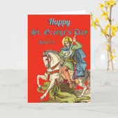 Carte St. George sur le cheval (BS 01) (Fleur jaune)