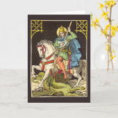 Carte St. George sur le cheval (BS 01) (Fleur jaune)