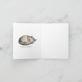 Carte St. Gertrude Of Nivelles Cat Quote Card  (Intérieur)