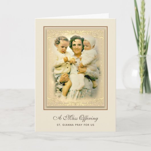 Carte St. Gianna Beretta Molla Messe Catholique Offre (Devant)