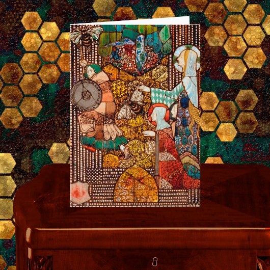 Carte St Gobnait Drives Off a Cattle Raiders with Bees