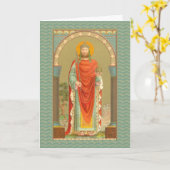 Carte St Henri II, Empereur (BBS 10) Greeting Blank 5"x7 (Fleur jaune)