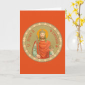 Carte St. Henry II, Empereur (BBS 10) Greeting/Note vier (Fleur jaune)