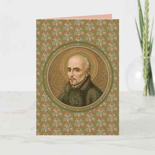Carte St. Ignatius Loyola (BK 050) Salutation/note blanc (Devant)