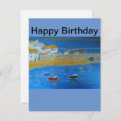 Carte St Ives Cornwall S.W. England, ajouter nom, (Devant / Derrière)