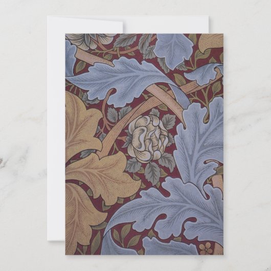 Carte St. James Acanthus Leaf Motif par William Morris (Devant)