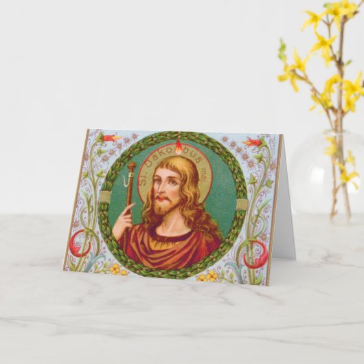 Carte St. James le Grand (JMAS04) Salutation blanche (Fleur jaune)