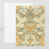 Carte St. James par William Morris, feuilles d'acanthe (Devant / Derrière)