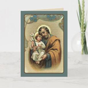 Carte St. Joseph avec l'Enfant Jésus
