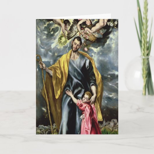 Carte St Joseph et l'enfant du Christ, 1597-99 (Devant)