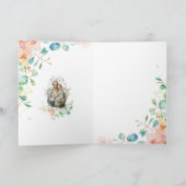 Carte St. Joseph Jésus Floral Religieux Catholique (Intérieur)