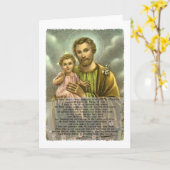 Carte St Joseph Novena 2 (Fleur jaune)