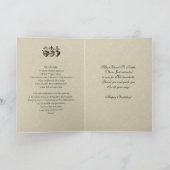 Carte St Joseph Père Papa Anniversaire Fleurie Prière (Intérieur)