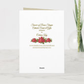 Carte St Joseph vintage avec Baby Jesus (Dos)