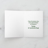 CARTE ST. JOUR DE PATRICK - CROIX CELTIQUE (Intérieur)