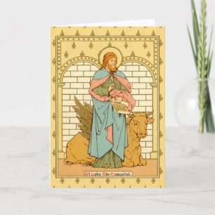 Carte St. Luke l'évangéliste (RLS 08) Salutation blanche