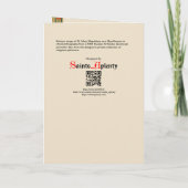 Carte St. Mary Magdalene en tant que porteur de my (Dos)