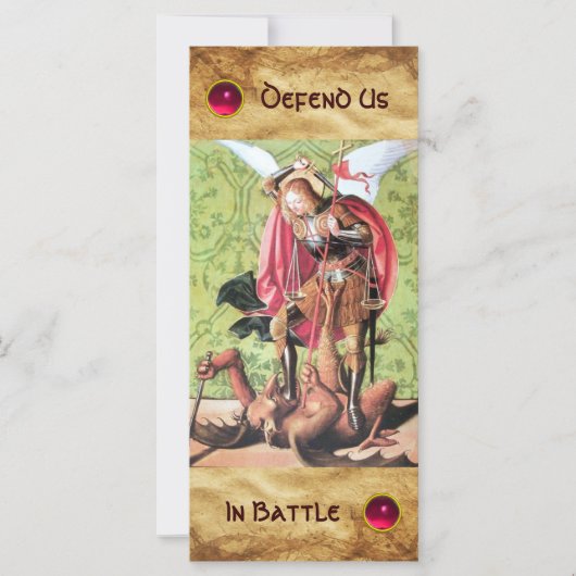 CARTE ST. MICHAEL, DRAGON ET JUSTICE (Devant)