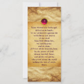 CARTE ST. MICHAEL, DRAGON ET JUSTICE (Dos)