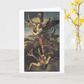 Carte St. Michael écrasant le démon, 1518 (Fleur jaune)