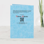 Carte St. Michael l'Archange (M 009) Condolence blanche (Dos)