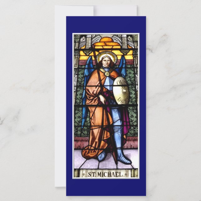 Carte St. Michael L'Archange Vitre Tiré (Devant)