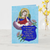 Carte St. Michael (M 09) Bénédictions pour les voeux de (Fleur jaune)