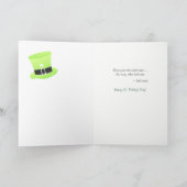 Carte St Paddy's Day, Hey Sugar, Chérie, Chat avec Casqu (Intérieur)