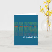 Carte St. Padre O Pray Hope And Don't Worry  (Fleur jaune)