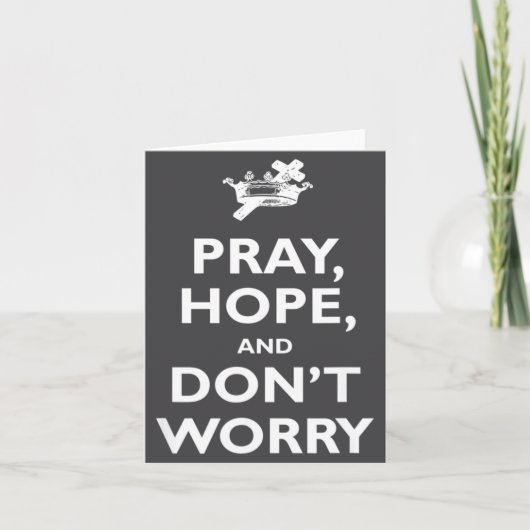 Carte St Padre O Pray Hope And Dont Worry Catholic S  (Devant)