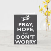 Carte St Padre O Pray Hope And Dont Worry Catholic S  (Fleur jaune)