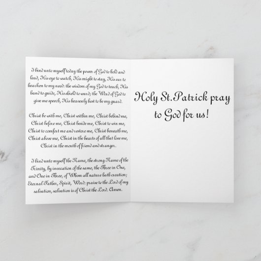 Carte St. Patrick (Intérieur)