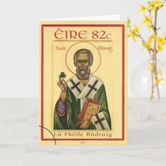 Carte St. Patrick (Fleur jaune)