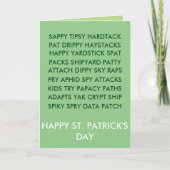Carte St Patrick Anagram (Devant)