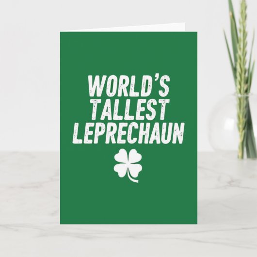 Carte St Patrick du plus grand lutin (Devant)
