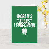 Carte St Patrick du plus grand lutin (Fleur jaune)