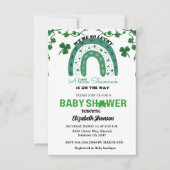 Carte St patrick jour petit baby shower de charme (Devant)