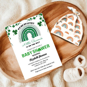 Carte St patrick jour un petit baby shower shamrock chan