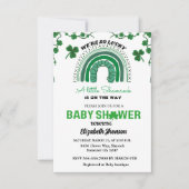Carte St patrick jour un petit baby shower shamrock chan (Devant)