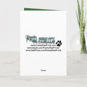 Carte St patrick - pot d'or - Bichon Frise (Dos)
