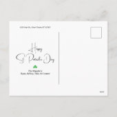 Carte St. Patrick’s Day Croix Celtique | Citation (Dos)