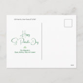Carte St. Patrick’s Day Croix Celtique | Citation (Dos)
