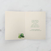 Carte St. Patrick’s Day Funny Beer Mug Card– Irish Luck (Intérieur)