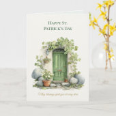 Carte St Patrick’s Day Irish Luck Shamrock Greeting Card (Fleur jaune)