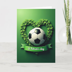 Carte St Patrick Shamrock de Football