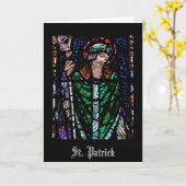Carte St. Patrick Verre tendu (Fleur jaune)