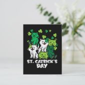 Carte St Patricks Catricks Day Cats Saint Pattys (Debout devant)